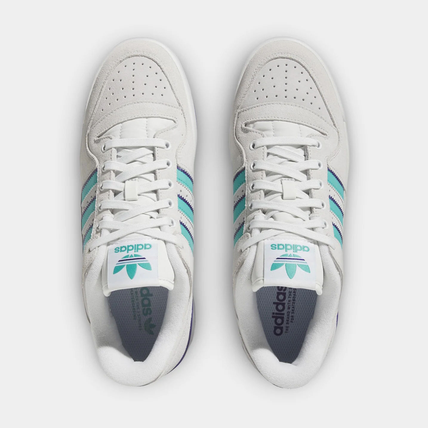 ADIDAS FORUM 84 LOW ADV - CRYSTAL WHITE/PRELOVED BLUE - Image 2