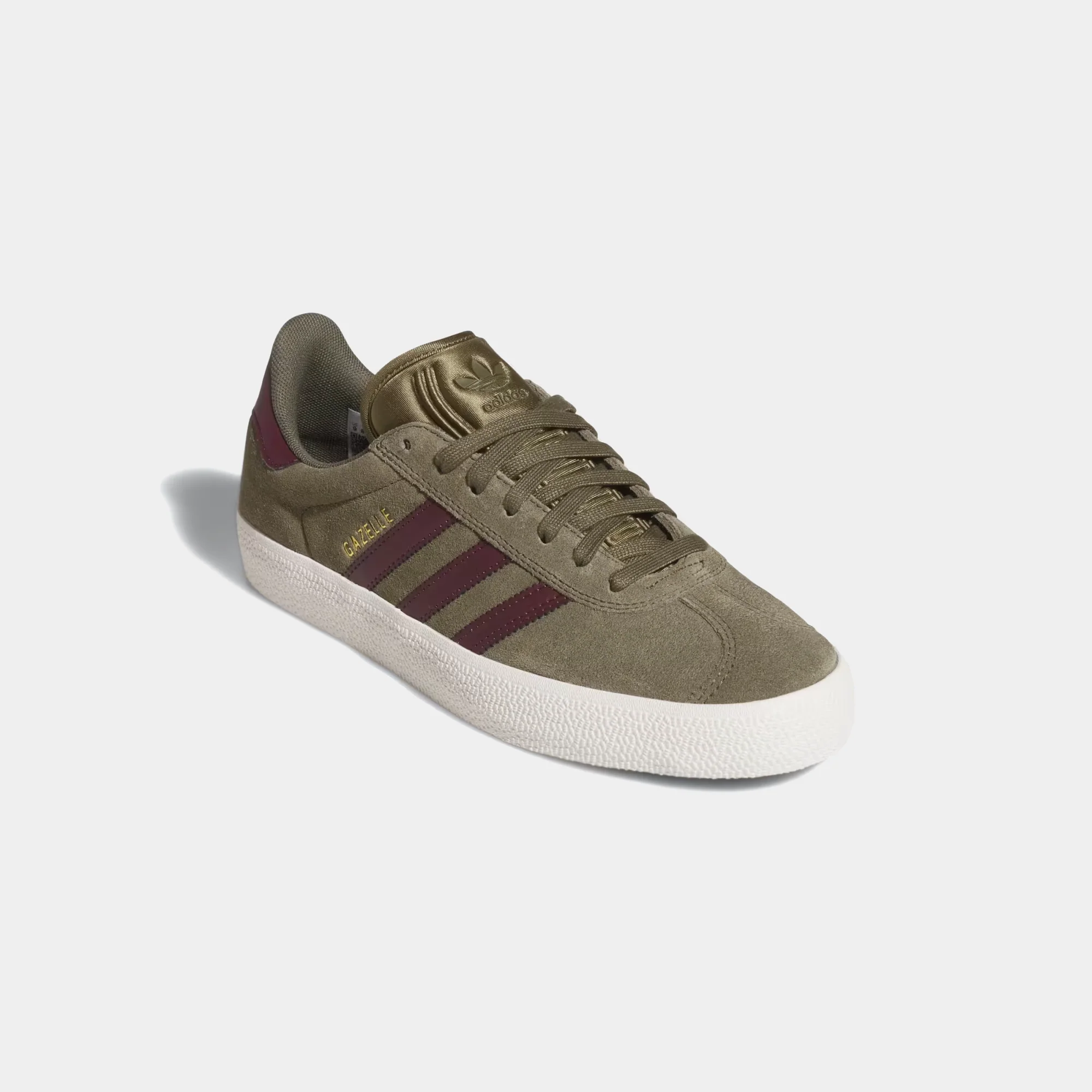ADIDAS GAZELLE ADV - OLIVE/MAROON - Image 2