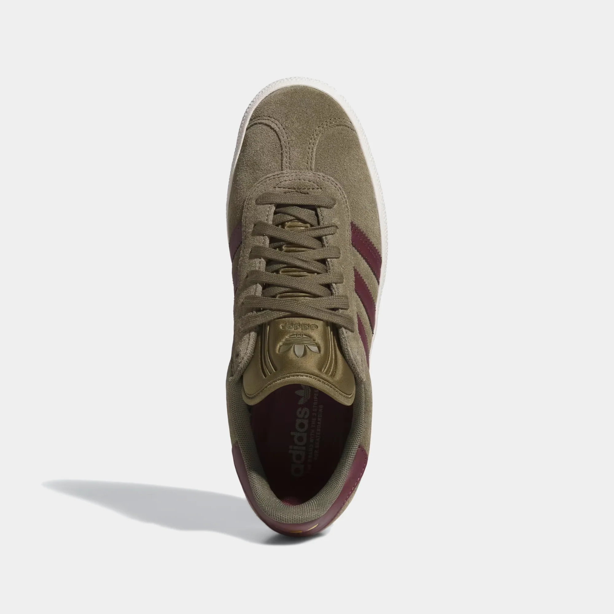 ADIDAS GAZELLE ADV - OLIVE/MAROON - Image 3