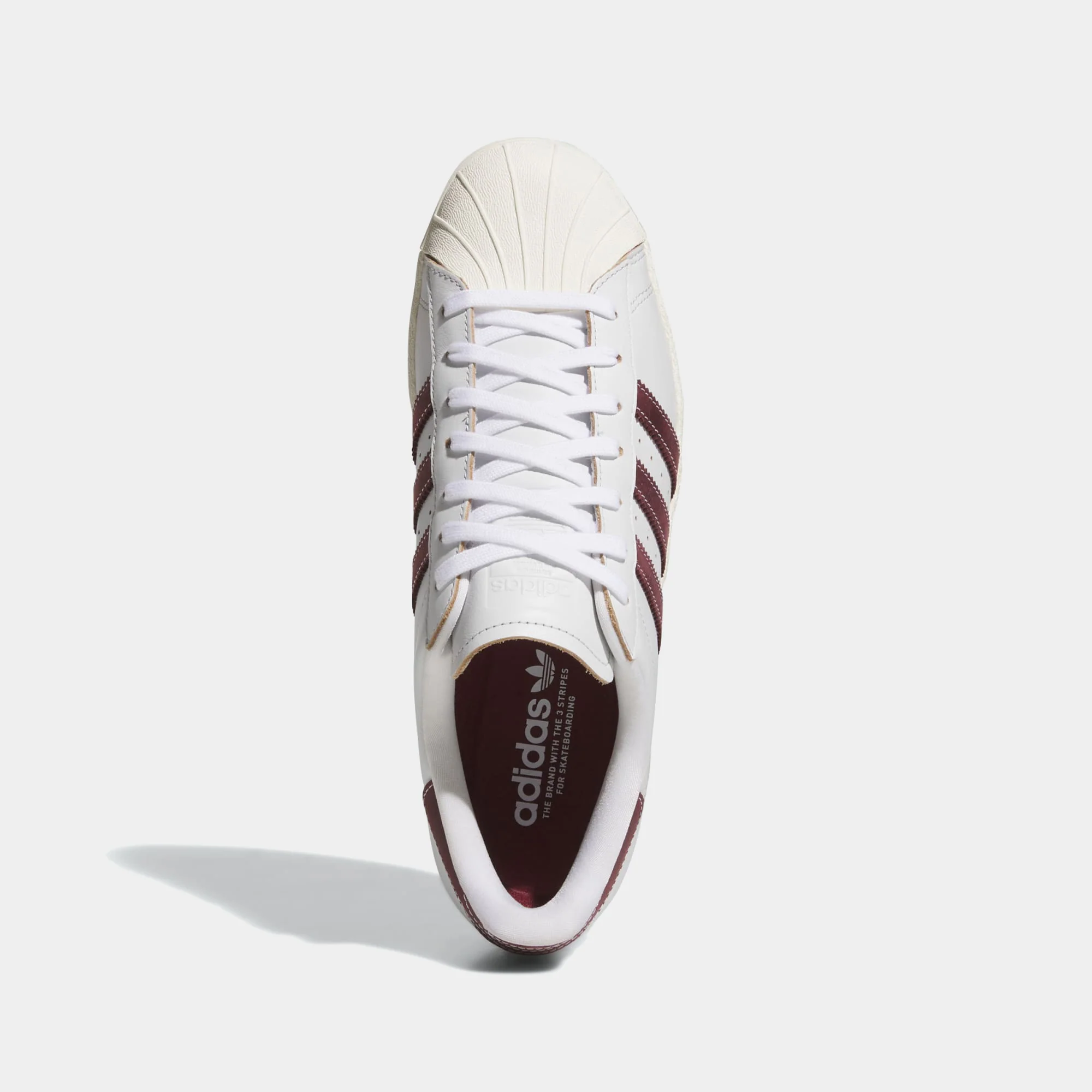 ADIDAS SUPERSTAR 80 ADV - WHITE/SHADOW RED - Image 2
