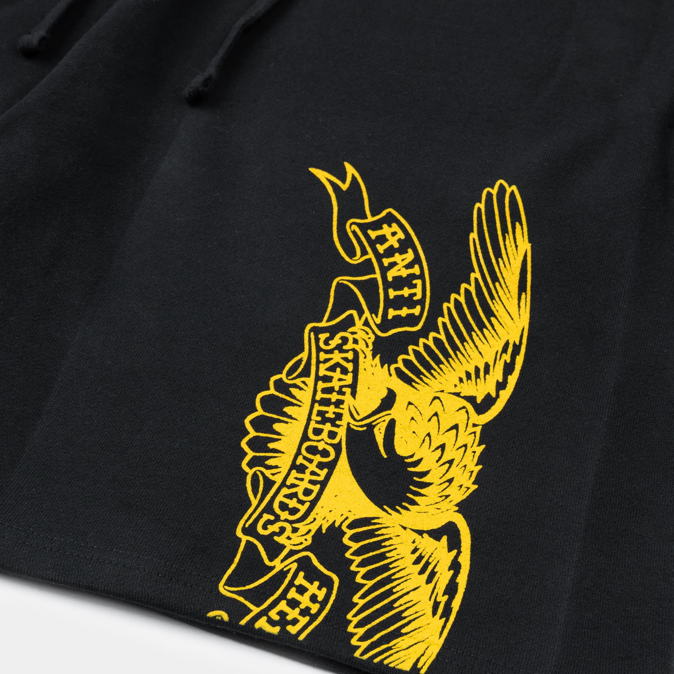ANTI-HERO BASIC EAGLE SWEAT SHORTS - BLACK - Image 2