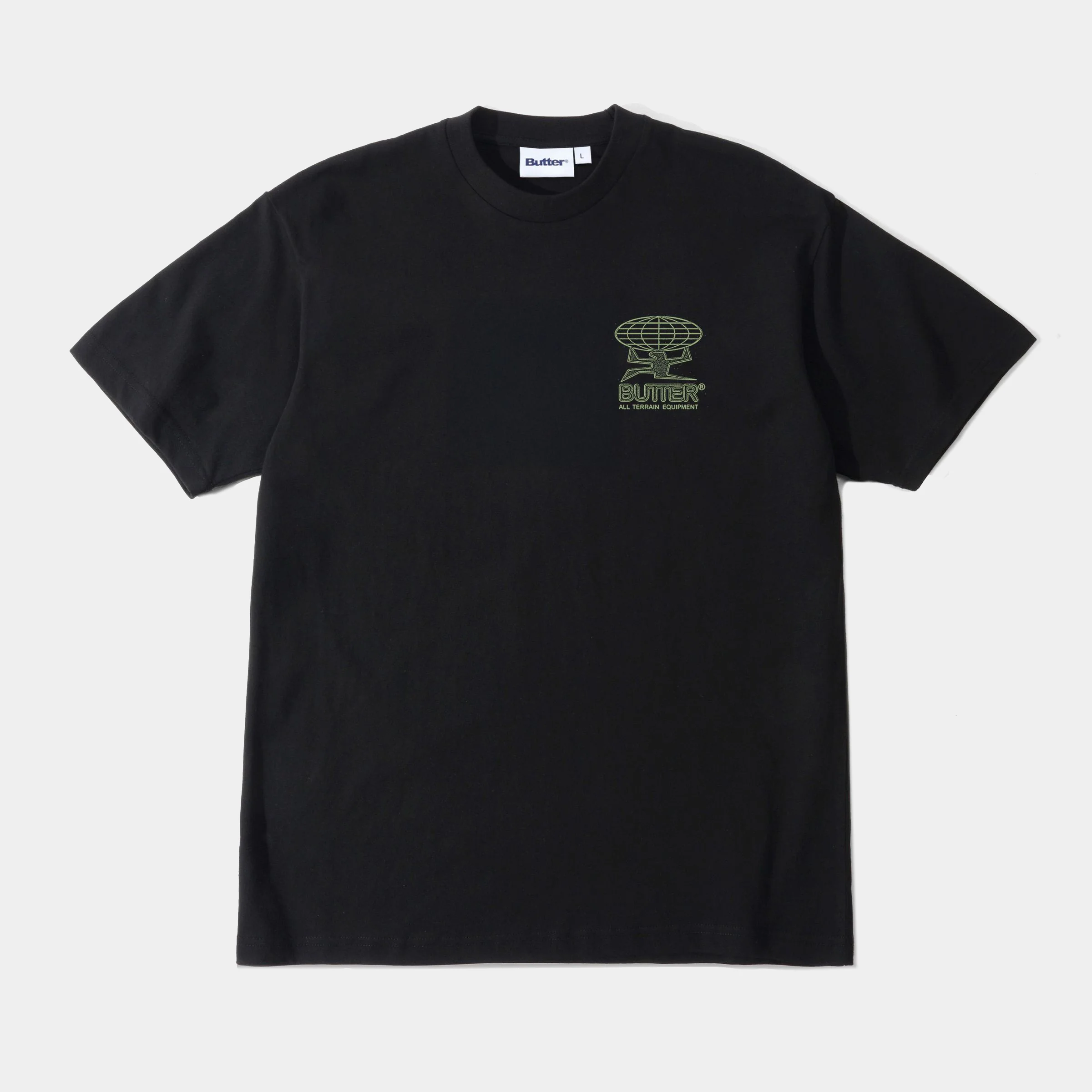 BUTTER GOODS TERRAIN TEE - BLACK - Image 2