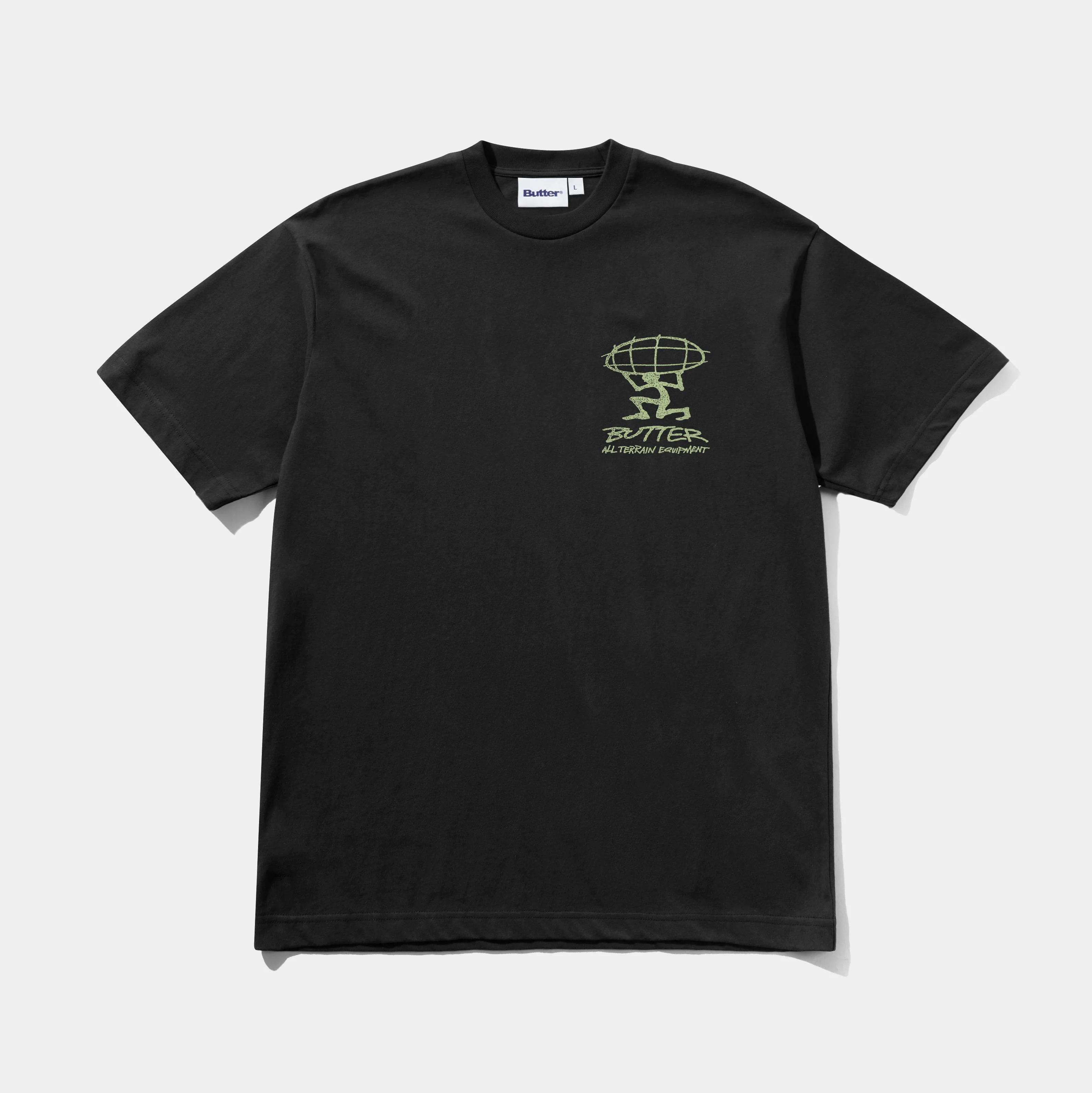 BUTTER GOODS TERRAIN TEE - BLACK - Image 2