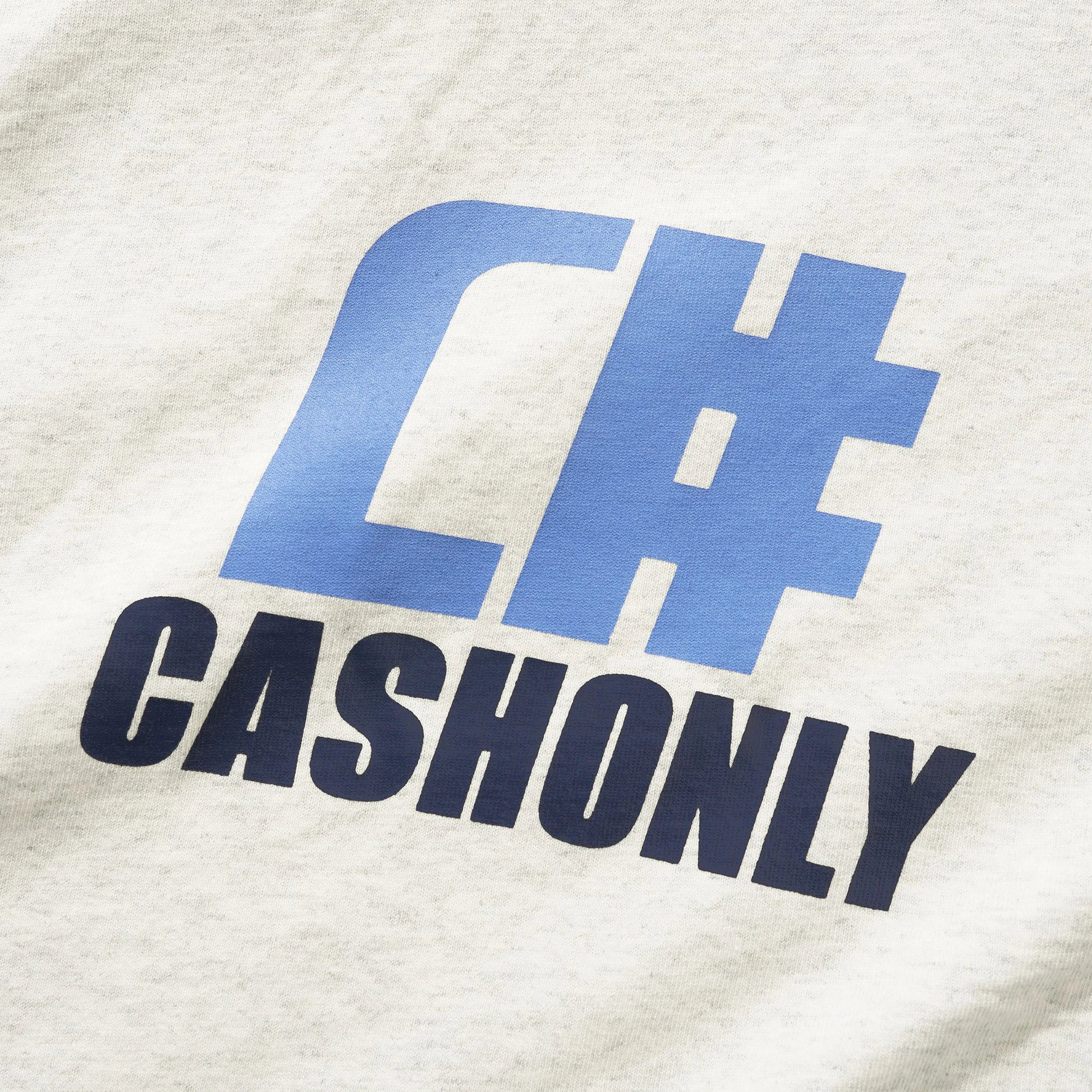 CASH ONLY NUMERIC TEE - ASH - Image 2