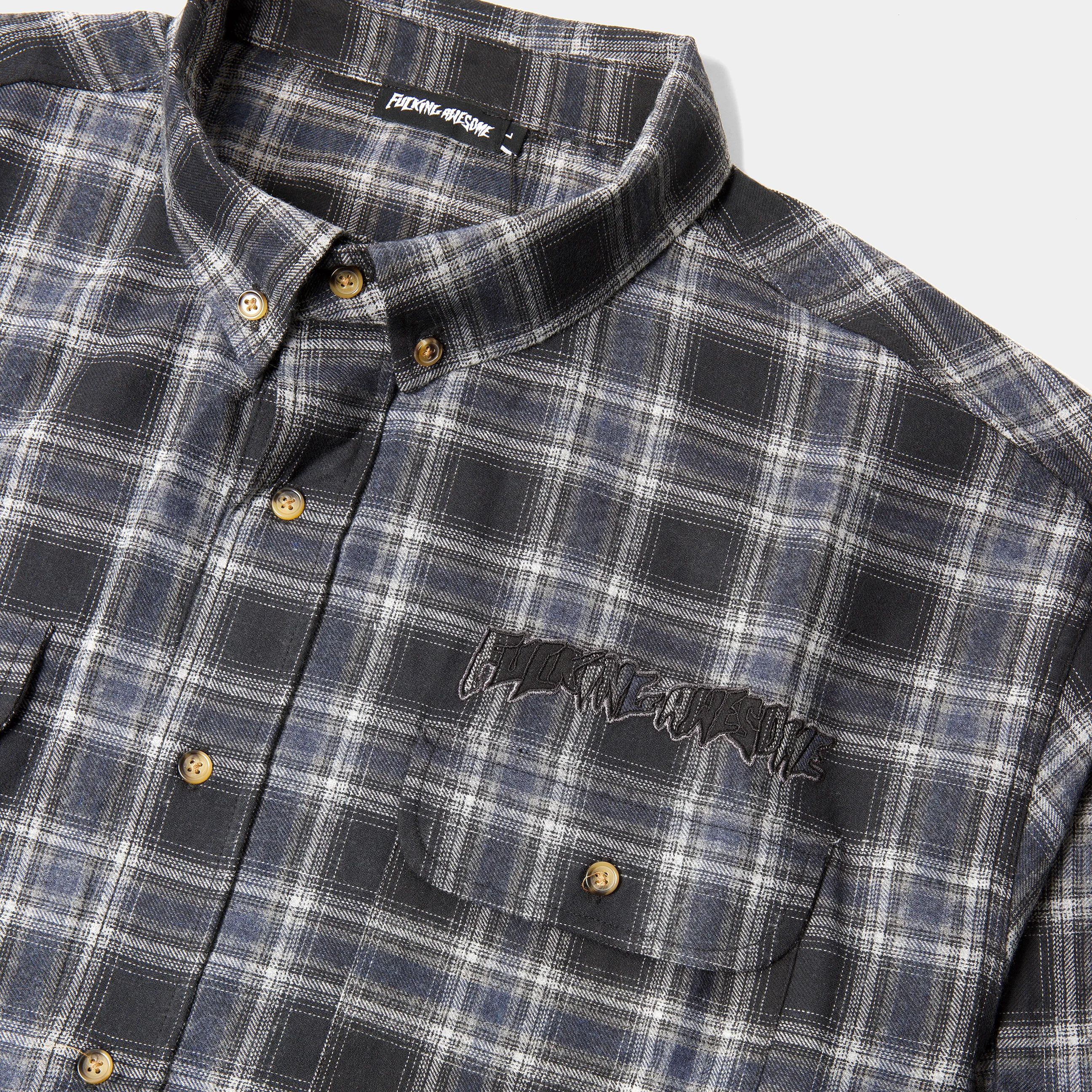 FUCKING AWESOME BRUCE'S FLANNEL - NAVY - Image 2