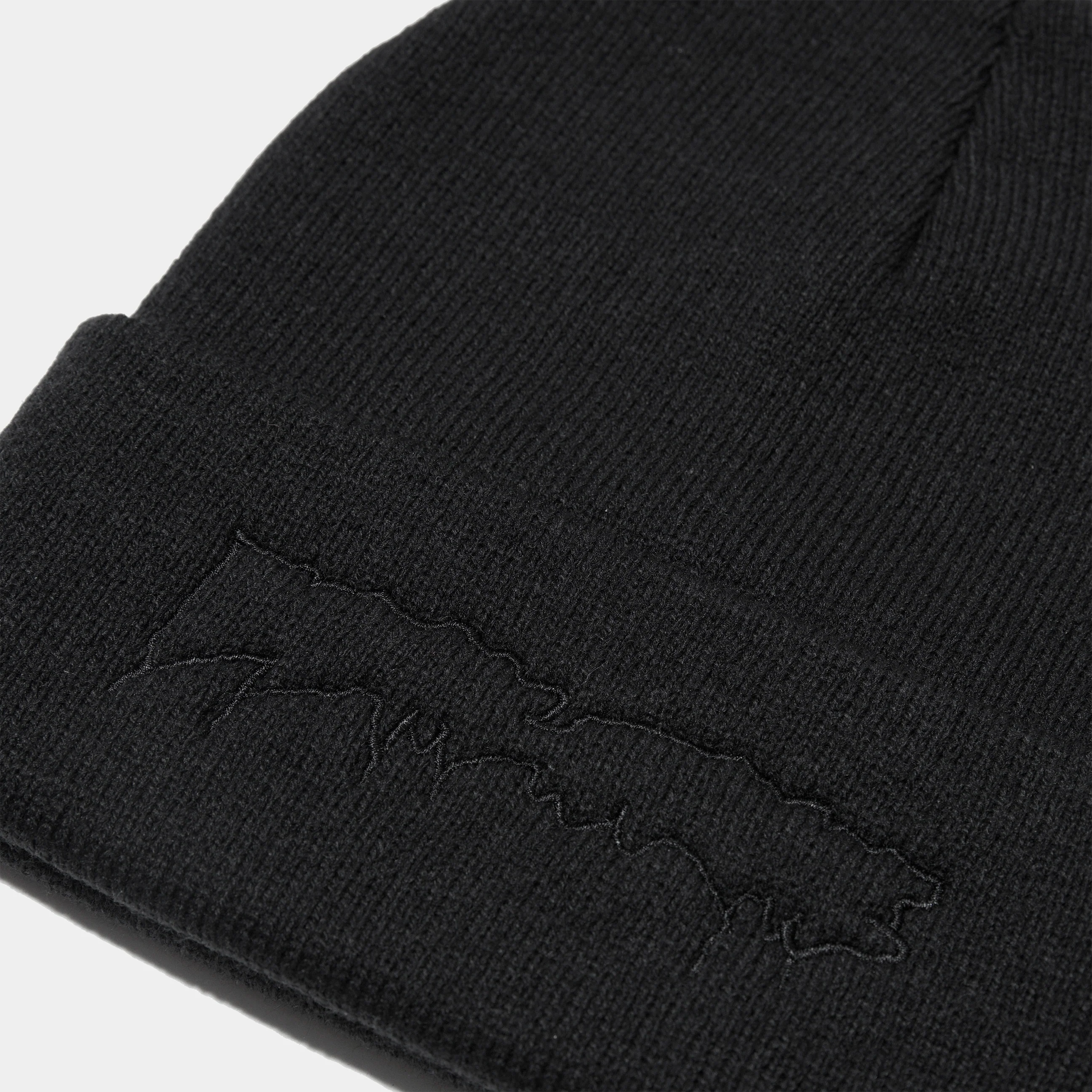FUCKING AWESOME DRIP EMBROIDERED BEANIE - BLACK - Image 2