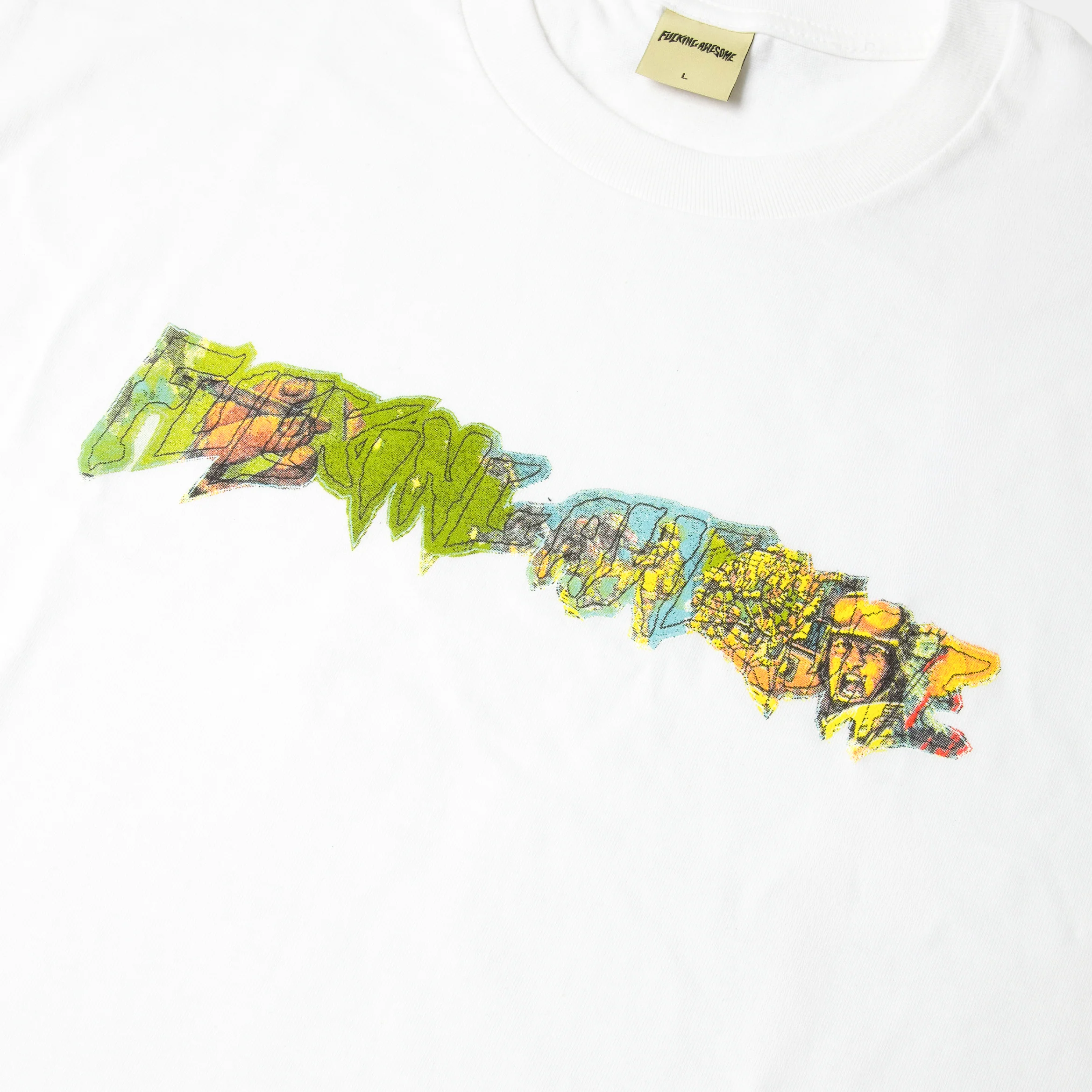 FUCKING AWESOME GIMME SOME TRUTH STAMP LOGO TEE - WHITE - Image 2