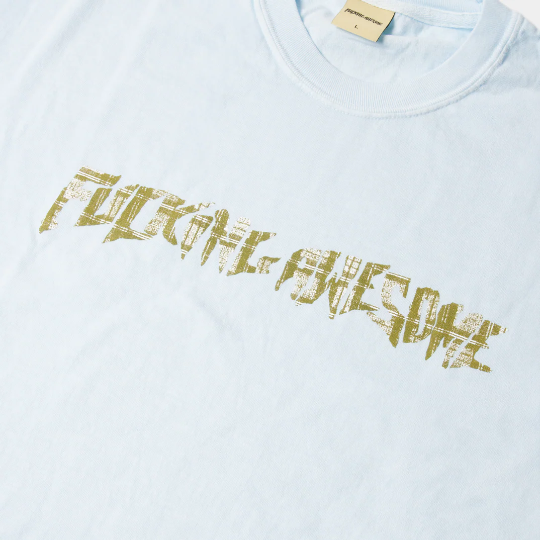 FUCKING AWESOME PLAID PHOTO COPY TEE - CHAMBRAY - Image 2