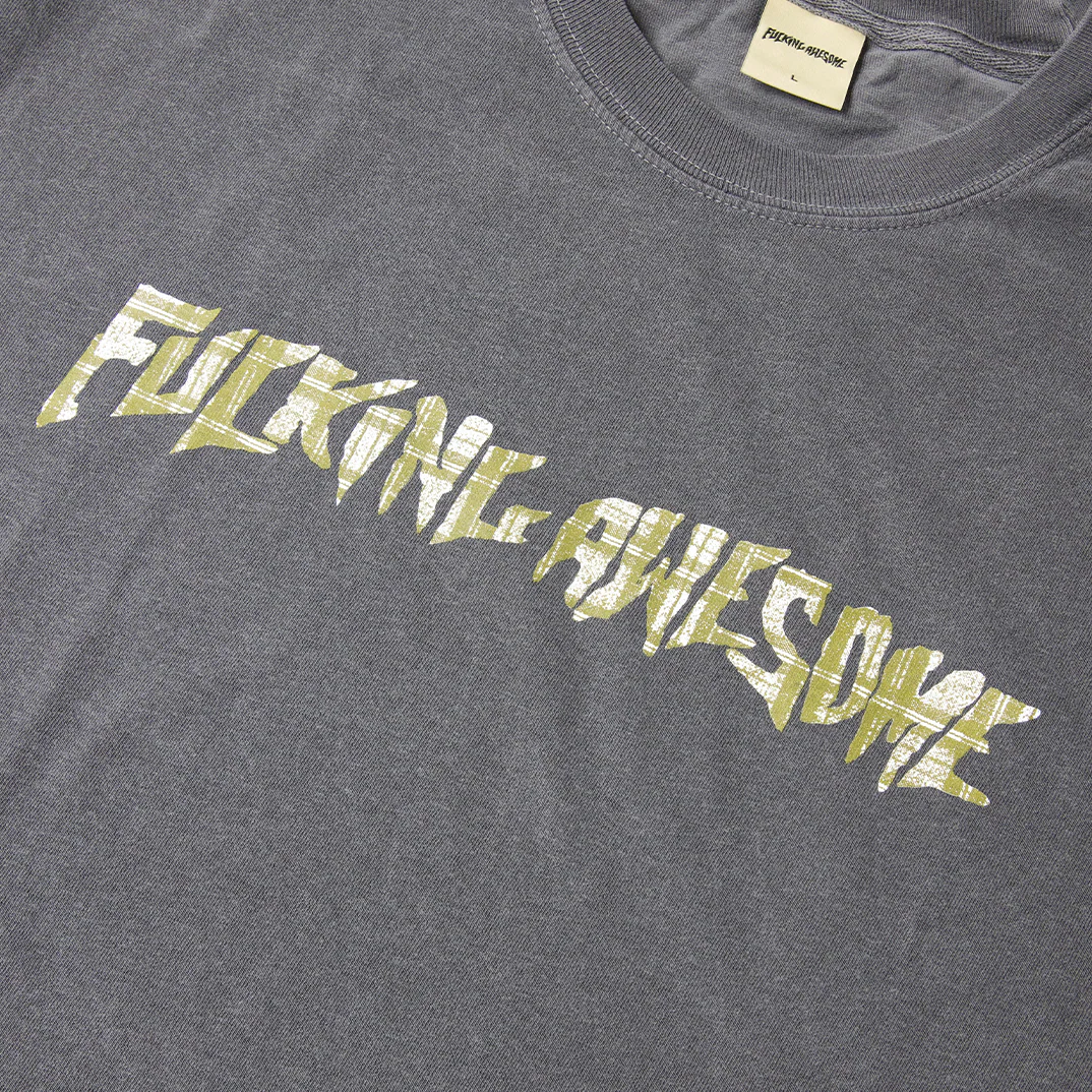 FUCKING AWESOME PLAID PHOTO COPY TEE - PEPPER - Image 2