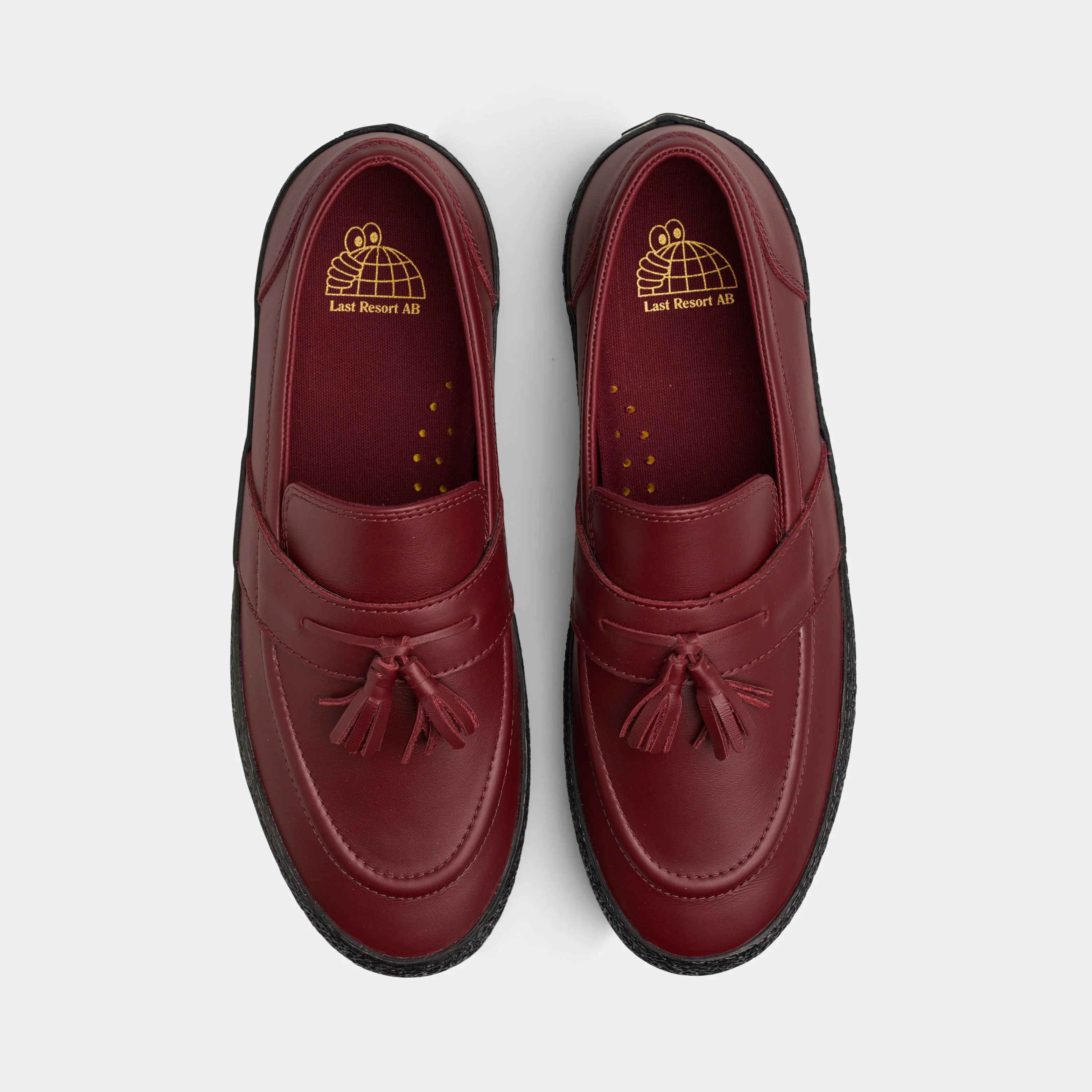 LAST RESORT AB VM005 LOAFER LEATHER - OXBLOOD RED/BLACK - Image 3
