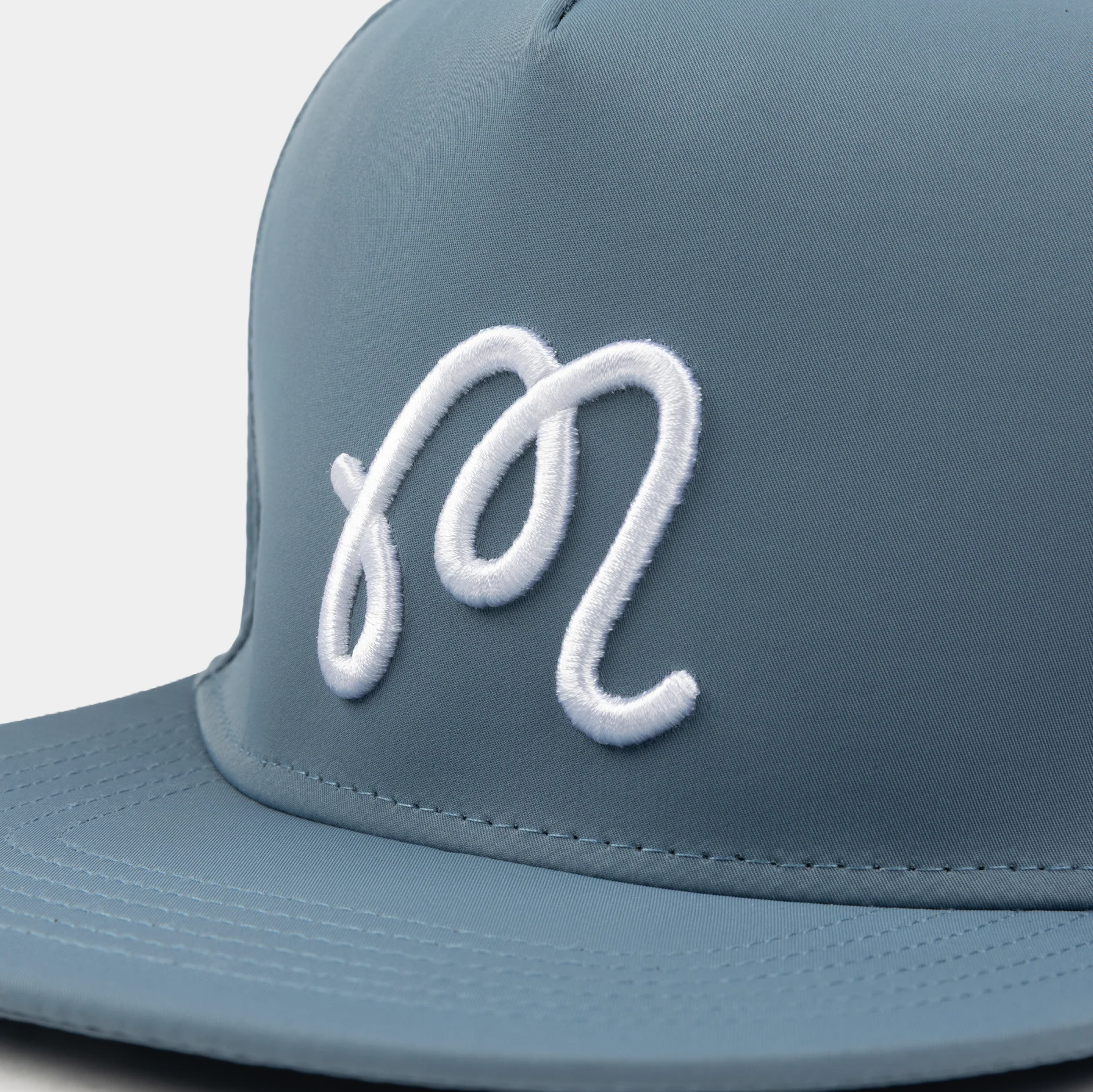 MALBON M SNAPBACK HAT- AEGEAN BLUE - Image 2