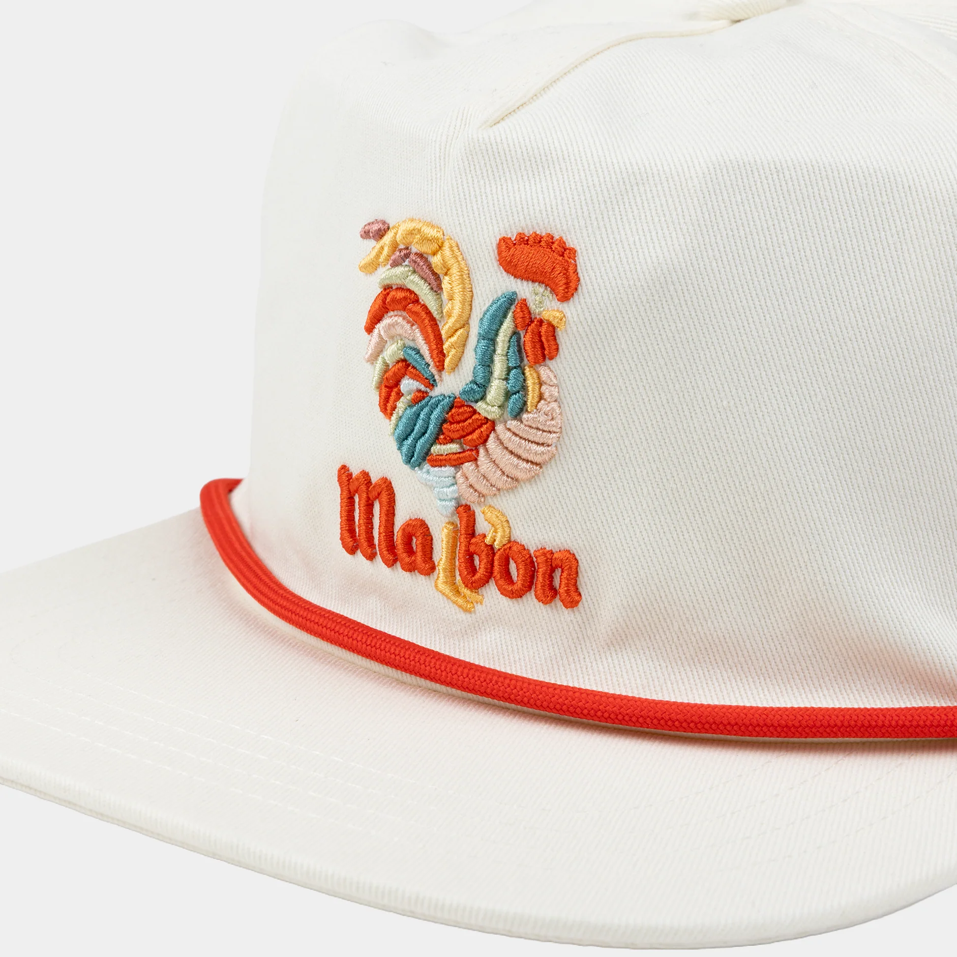 MALBON ROOSTER HAT - CREAM - Image 2