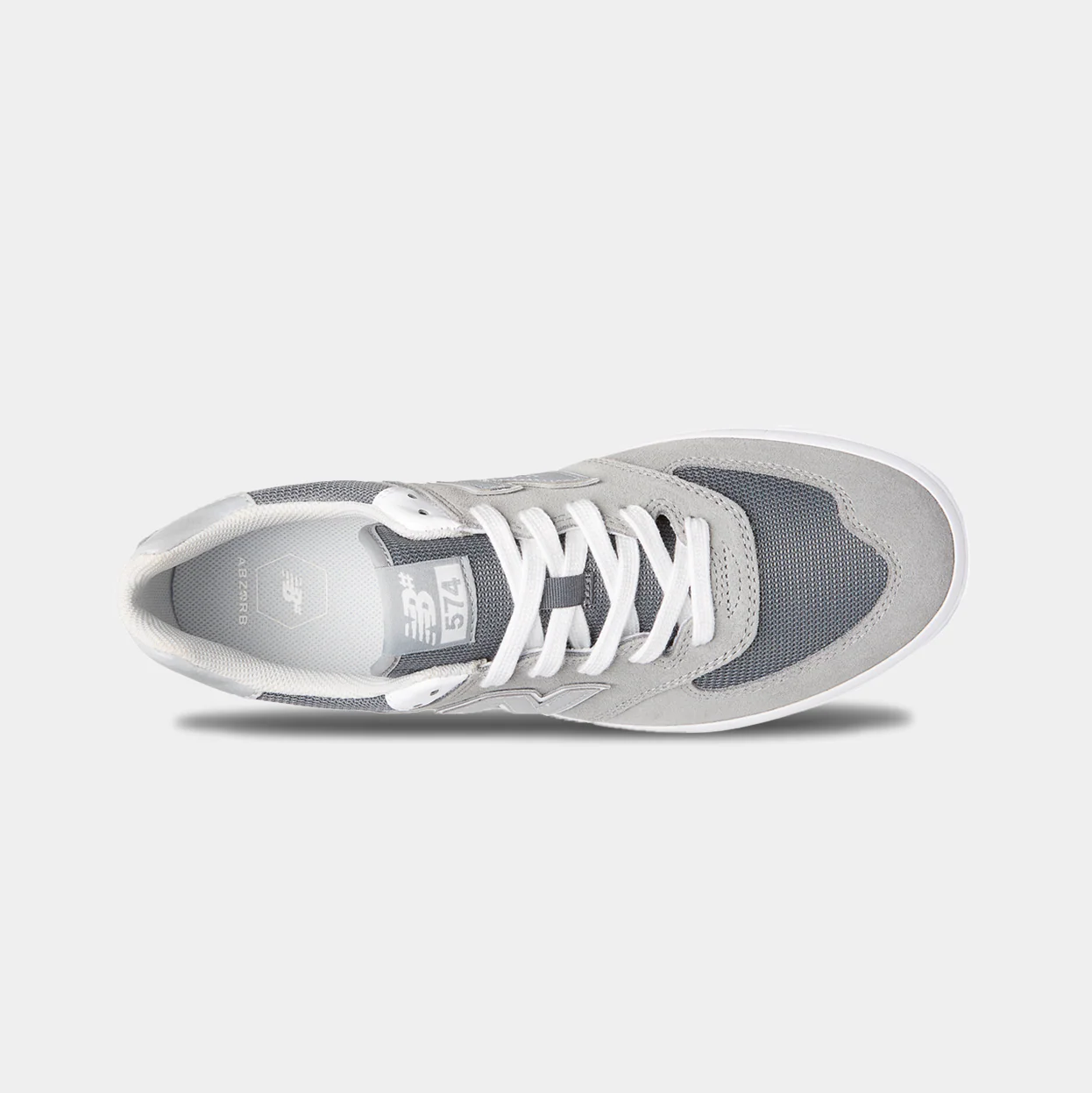 NEW BALANCE 574 VULC - GREY/WHITE - Image 2
