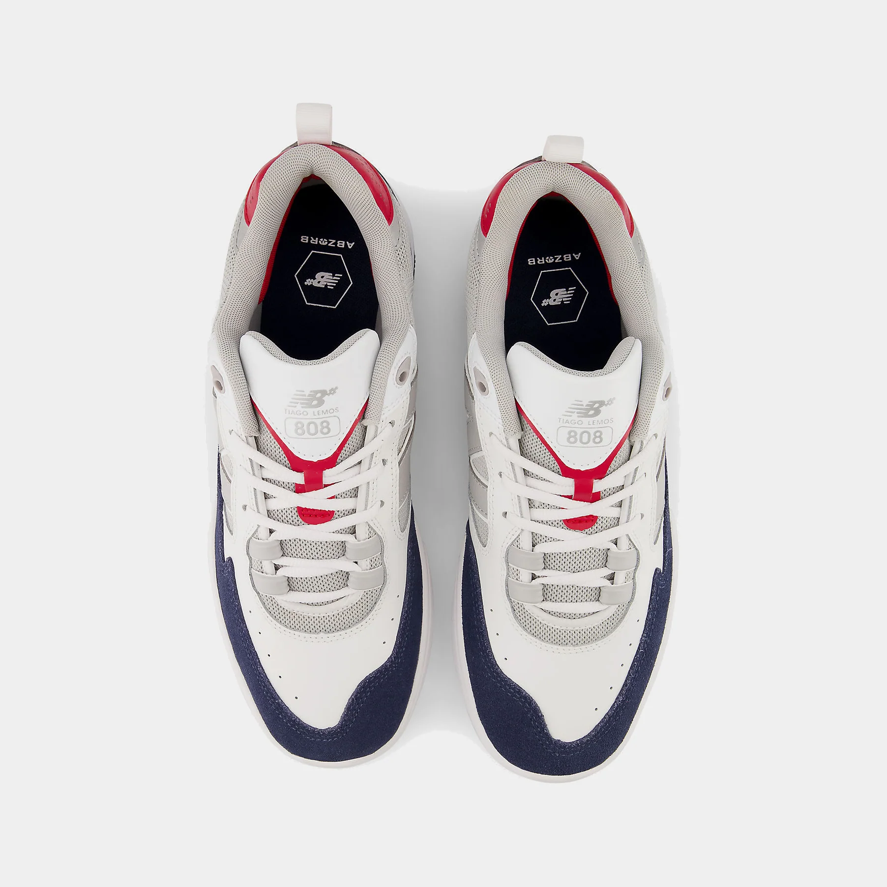 NEW BALANCE 808-TIAGO - WHITE/NAVY - Image 3