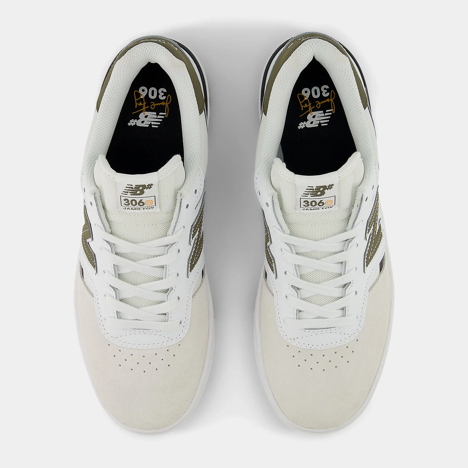 NEW BALANCE FOY 306 CUP - WHITE/OLIVE - Image 3