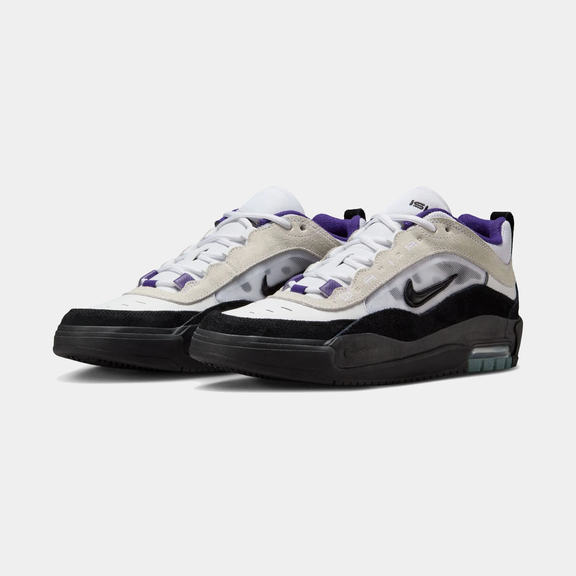NIKE AIR MAX ISHOD - WHITE/BLACK-COURT PURPLE - Image 2