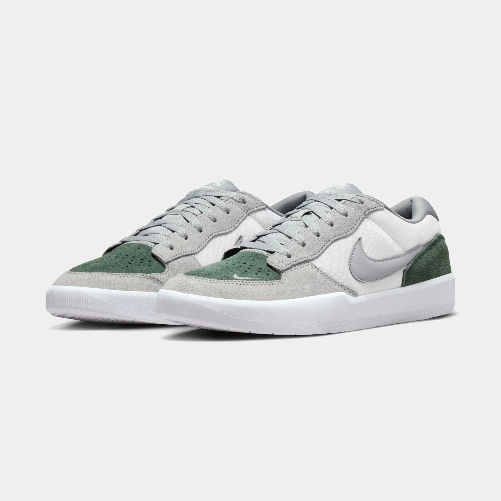 NIKE SB FORCE 58 - WHITE/FLAT SILVER-FIR - Image 2