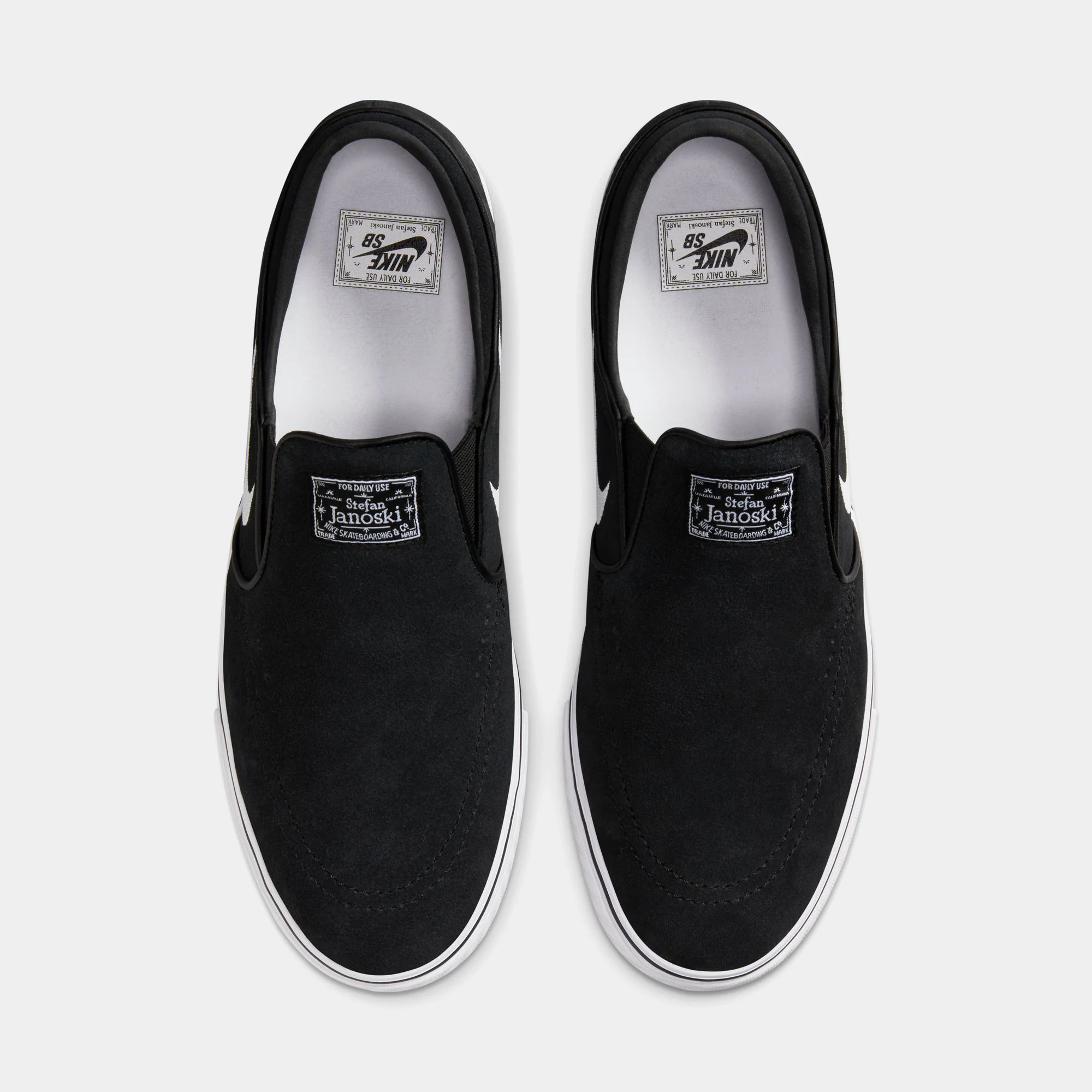 NIKE SB JANOSKI+ SLIP - BLACK/WHITE - Image 3