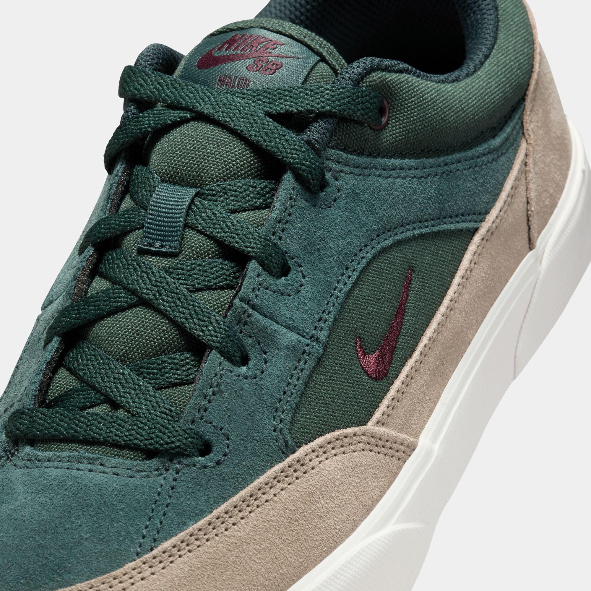 NIKE SB MALOR - SEAWEED/BURGUNDY CRUSH - Image 4