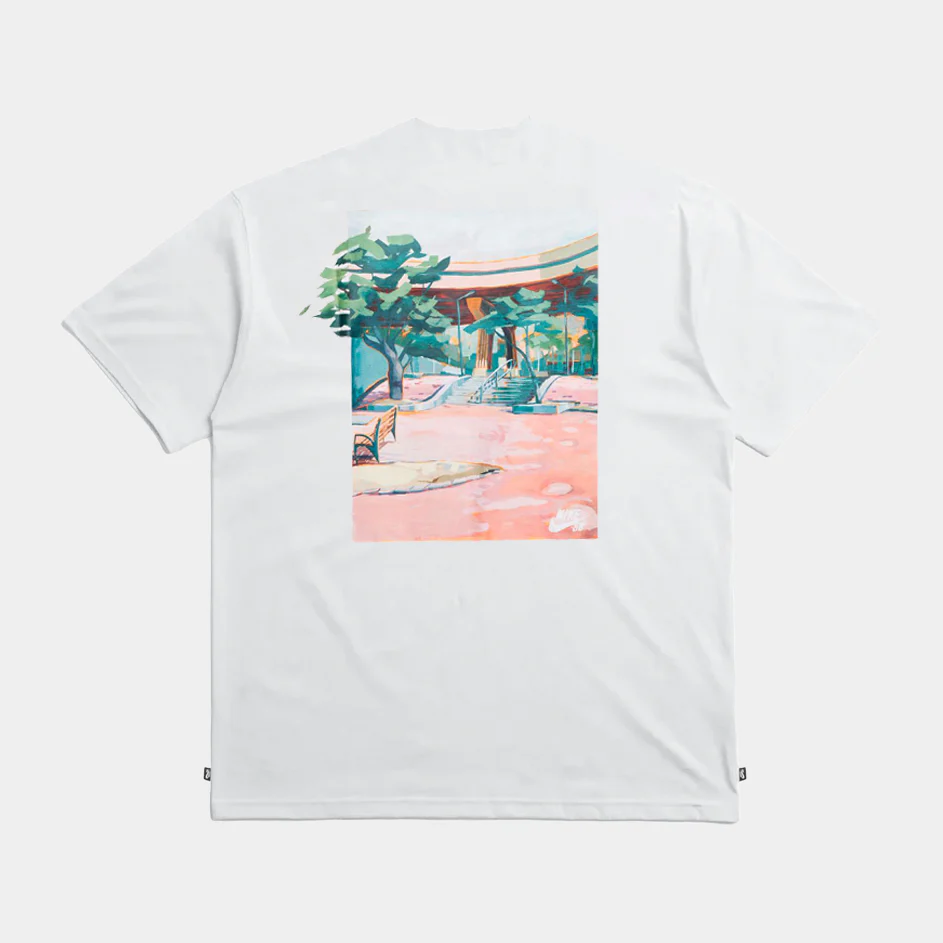 NIKE SB MAX90 BROOKLYN BANKS TEE - WHITE