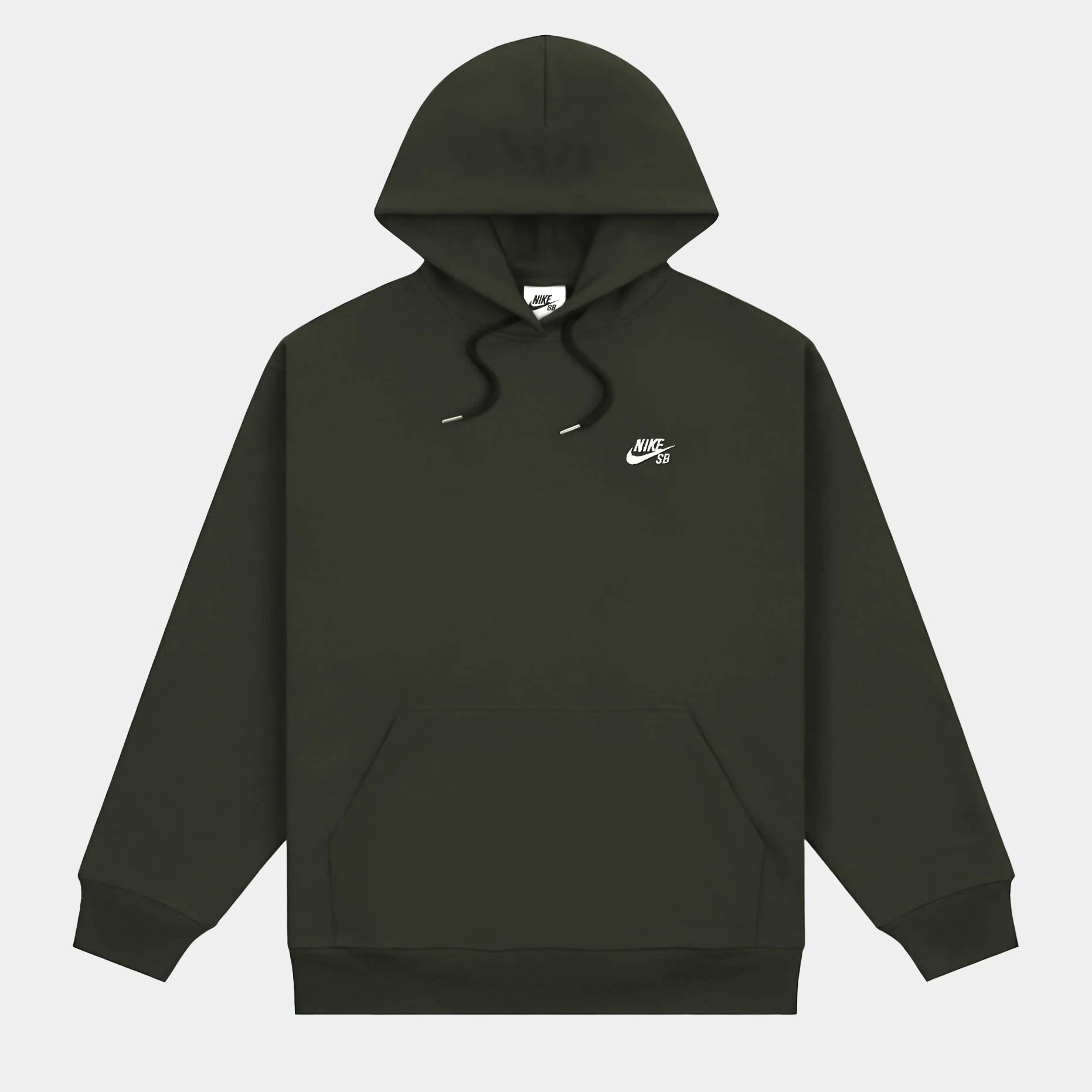 NIKE SB PULLOVER SKATE HOODIE - SEQUOIA/WHITE