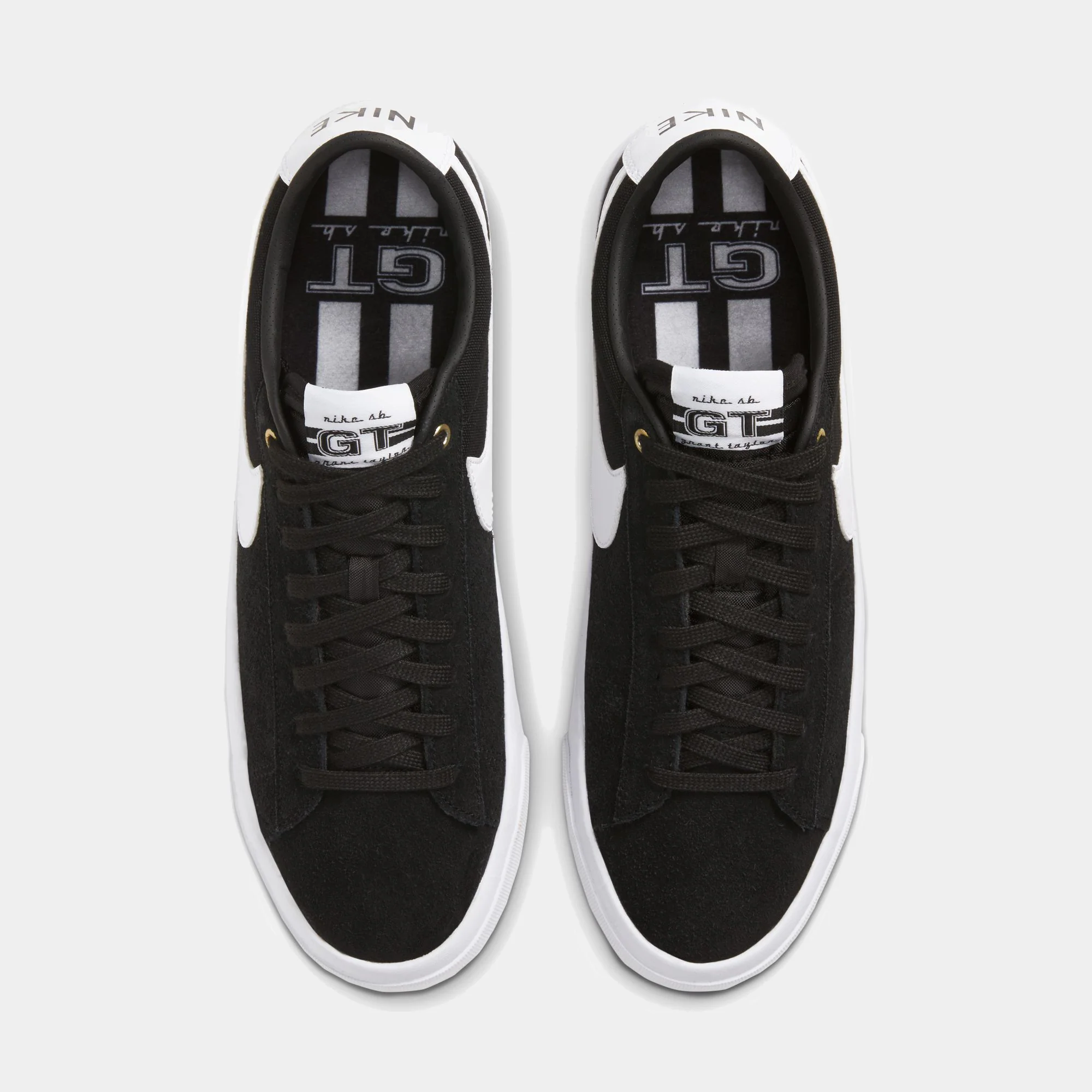 NIKE SB ZOOM BLAZER LOW PRO GT - BLACK/WHITE - Image 3