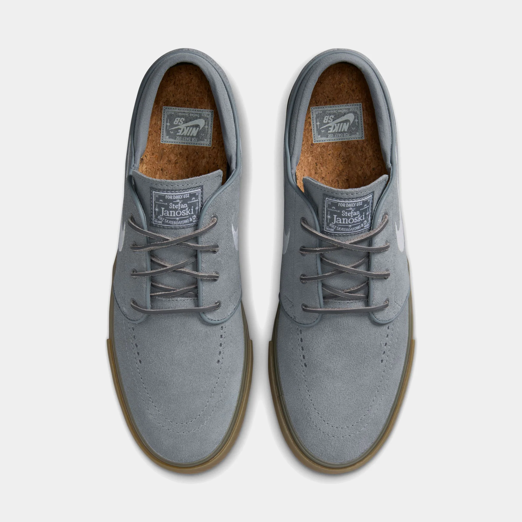 NIKE SB ZOOM JANOSKI OG+ - COOL GREY/WHITE-GUM - Image 3