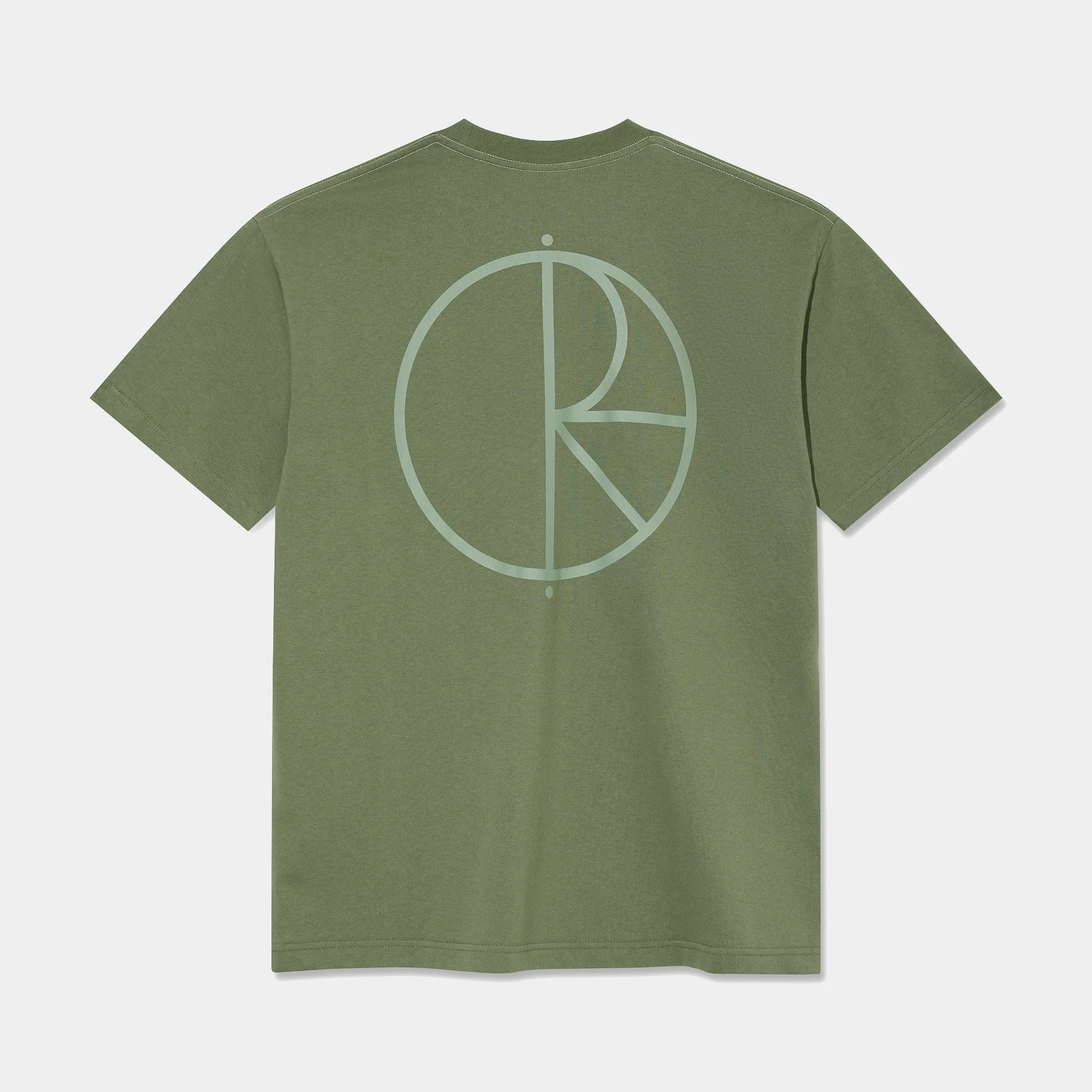 POLAR STROKE LOGO CONTRAST TEE - MOSS GREEN - Image 2