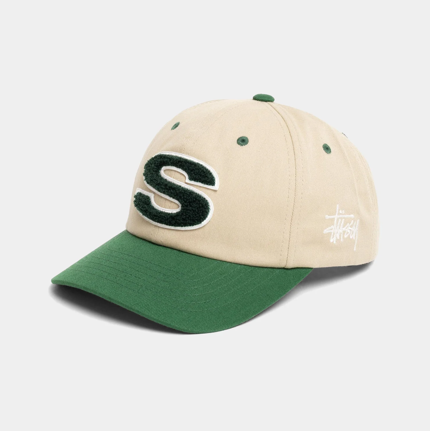 STUSSY CHENILLE S LOW PRO HAT - SAND - Image 2