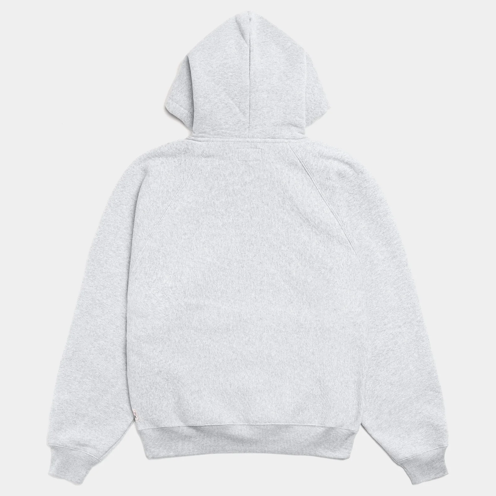 STUSSY FLEECE RAGLAN HOODIE - ASH HEATHER - Image 2