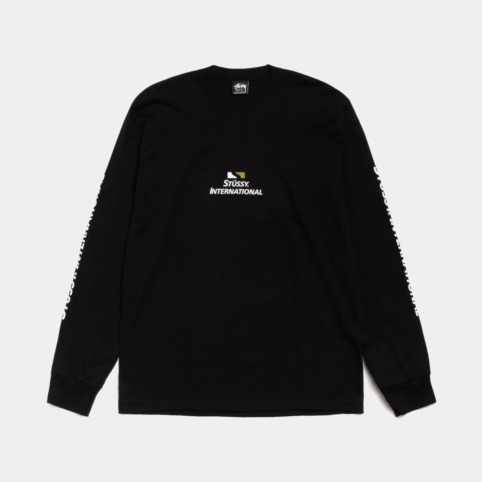 STUSSY INTERNATIONAL LS TEE - BLACK - Image 2