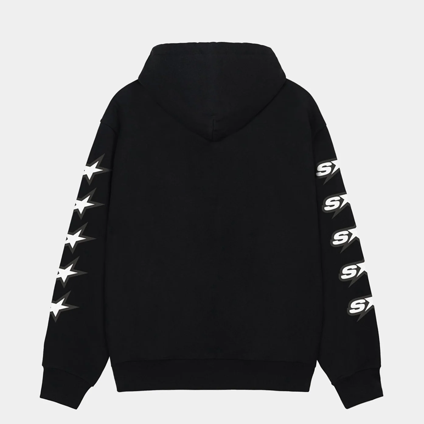 STUSSY SPEEDWAY ZIP HOODIE - BLACK - Image 2