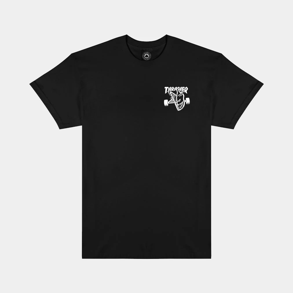THRASHER X SPITFIRE - CLASSIC SWIRL TEE - BLACK - Image 2